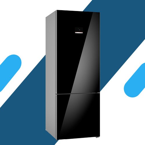 ثلاجة بوش فريزر سيريس 6، المجمد في الأسفل، 193 × 70 سم، أسود KGN56LB3E9