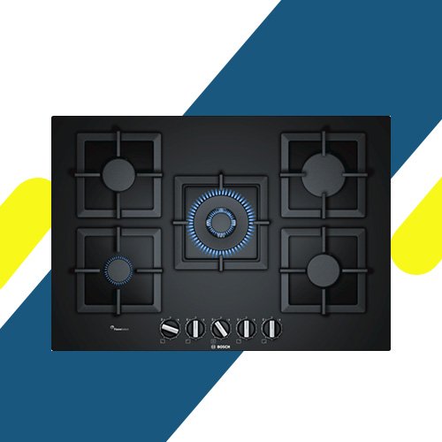 بوتجاز غاز بوش أسباني سيريس 6، 75 سم، زجاج مقسى، أسود PPQ7A6B20