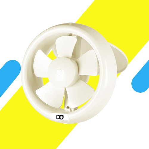 شفاط هواء زجاجي - 10 واط - أي دو - موديل GVF15-OWH