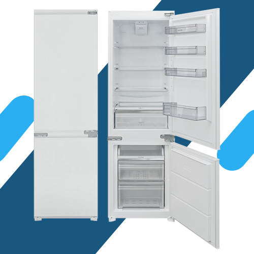 ثلاجة مع فريزر جورينيا بلت-إن، 60 سم، الحجم 243 لتر - موديل NRKI4181P1